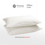 PRIMEO Premium 2 Pillow Case Set Standard Size 100% Cotton