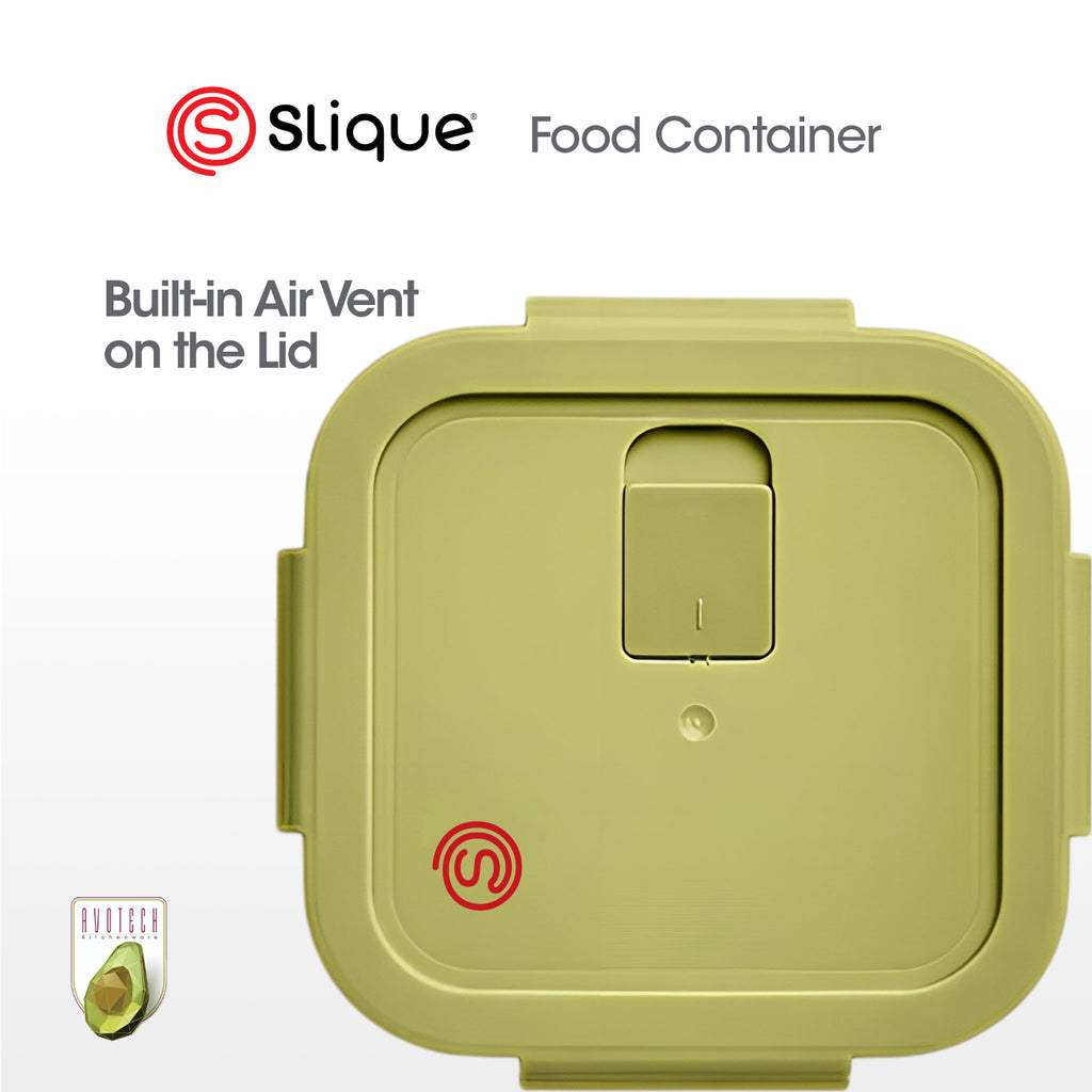 Slique Avotech Glass Food Storage Container Lunch Box with Airtight Lid