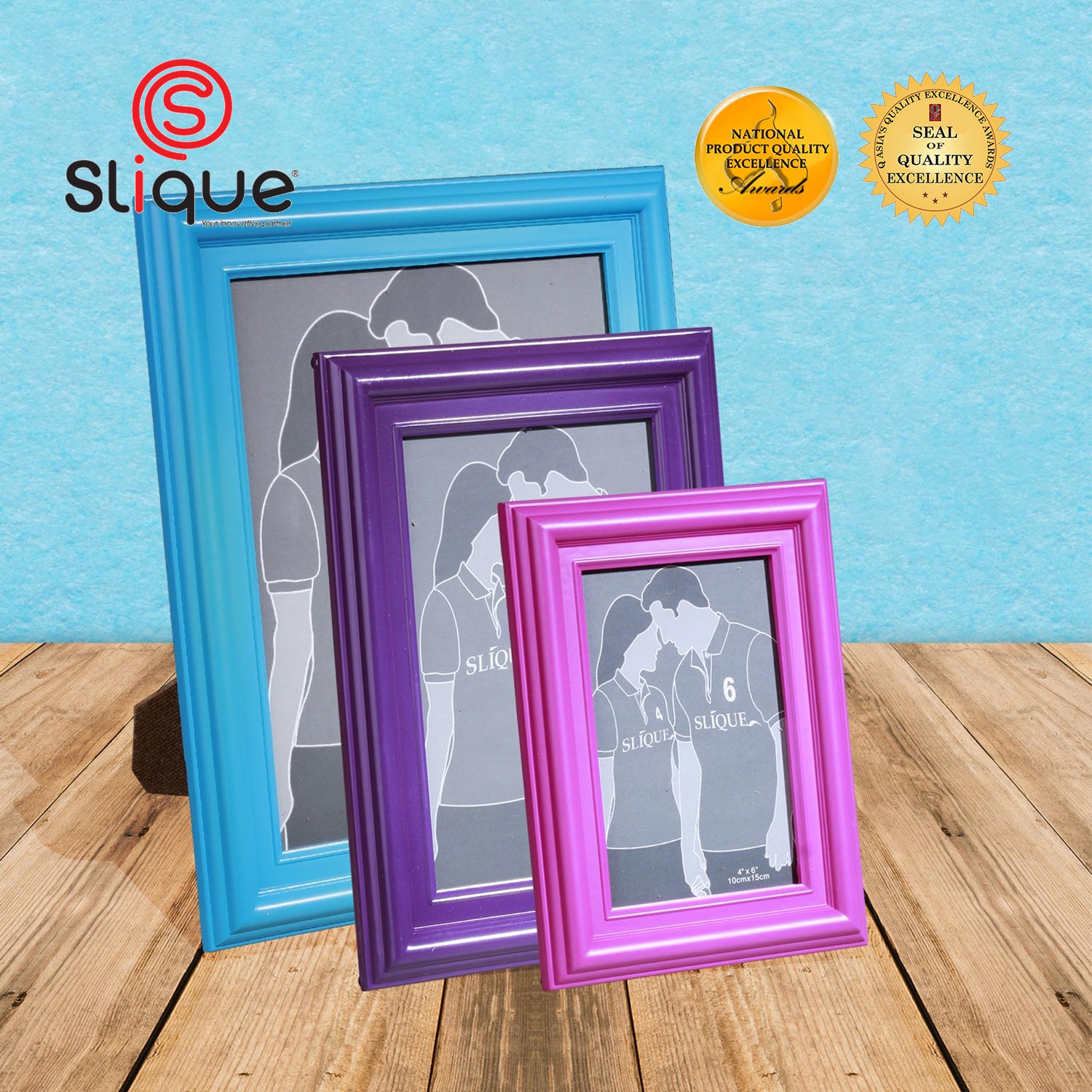 SLIQUE Premium Picture Frame 4x6 inches Photo Frame