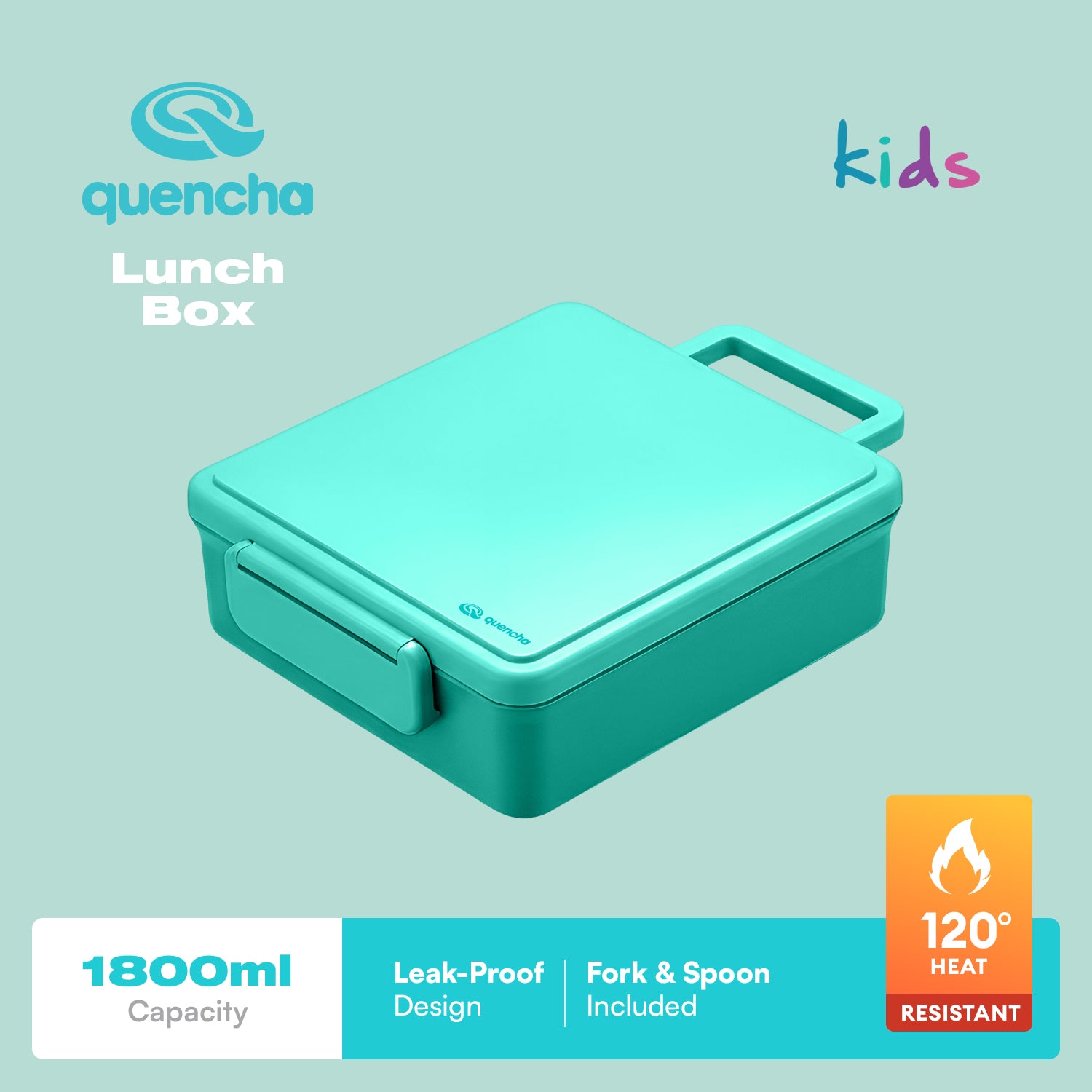 Quencha Kids Water Bottle Insulated Tumbler Lunch Box Kids Combo Back to School BPA-Free Leakproof