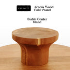 CRYSALIS Acacia Wooden Cake Stand