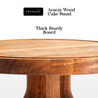 CRYSALIS Acacia Wooden Cake Stand
