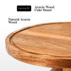 CRYSALIS Acacia Wooden Cake Stand