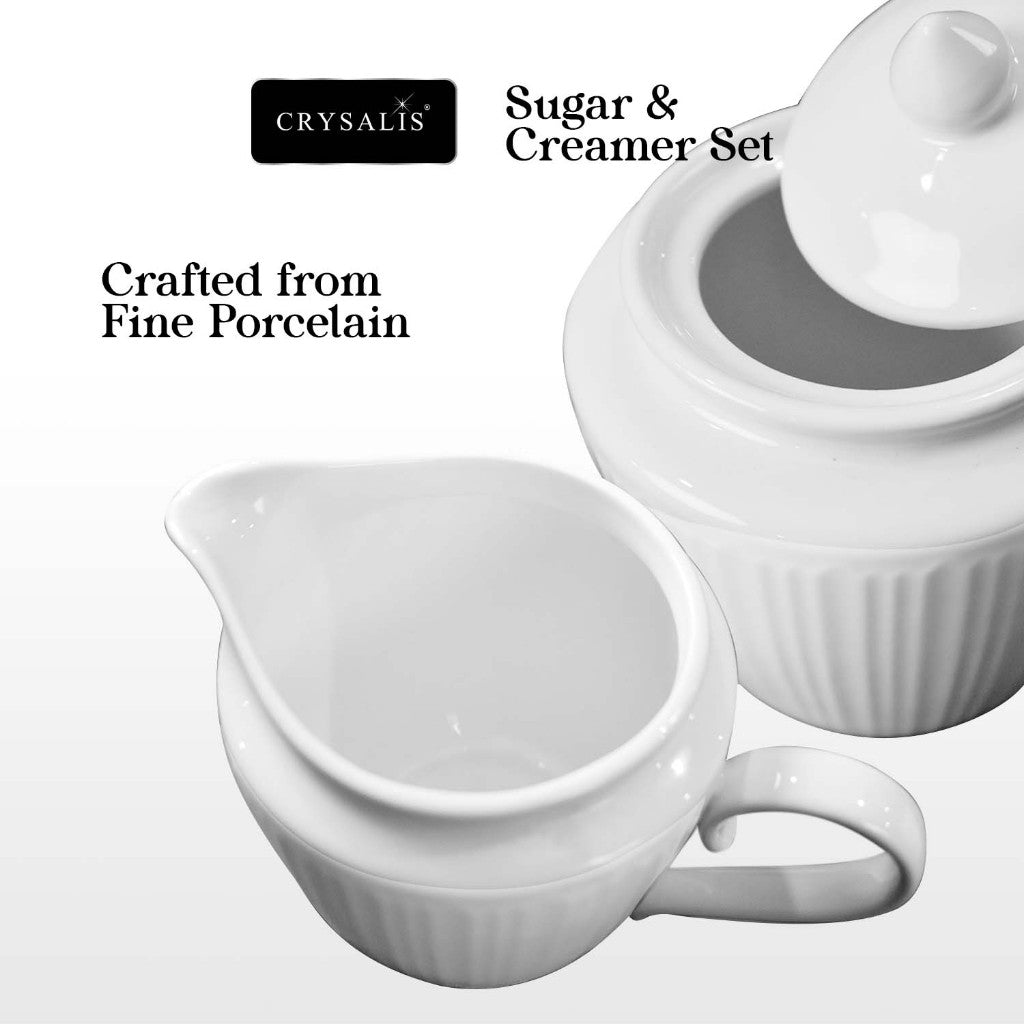 CRYSALIS Fine Porcelain Dinnerware Collection  Bowl Mug Dinner Bowl Creamer & Sugar Plate Teapot