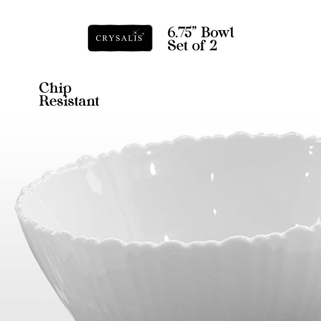 CRYSALIS Fine Porcelain Dinnerware Collection  Bowl Mug Dinner Bowl Creamer & Sugar Plate Teapot