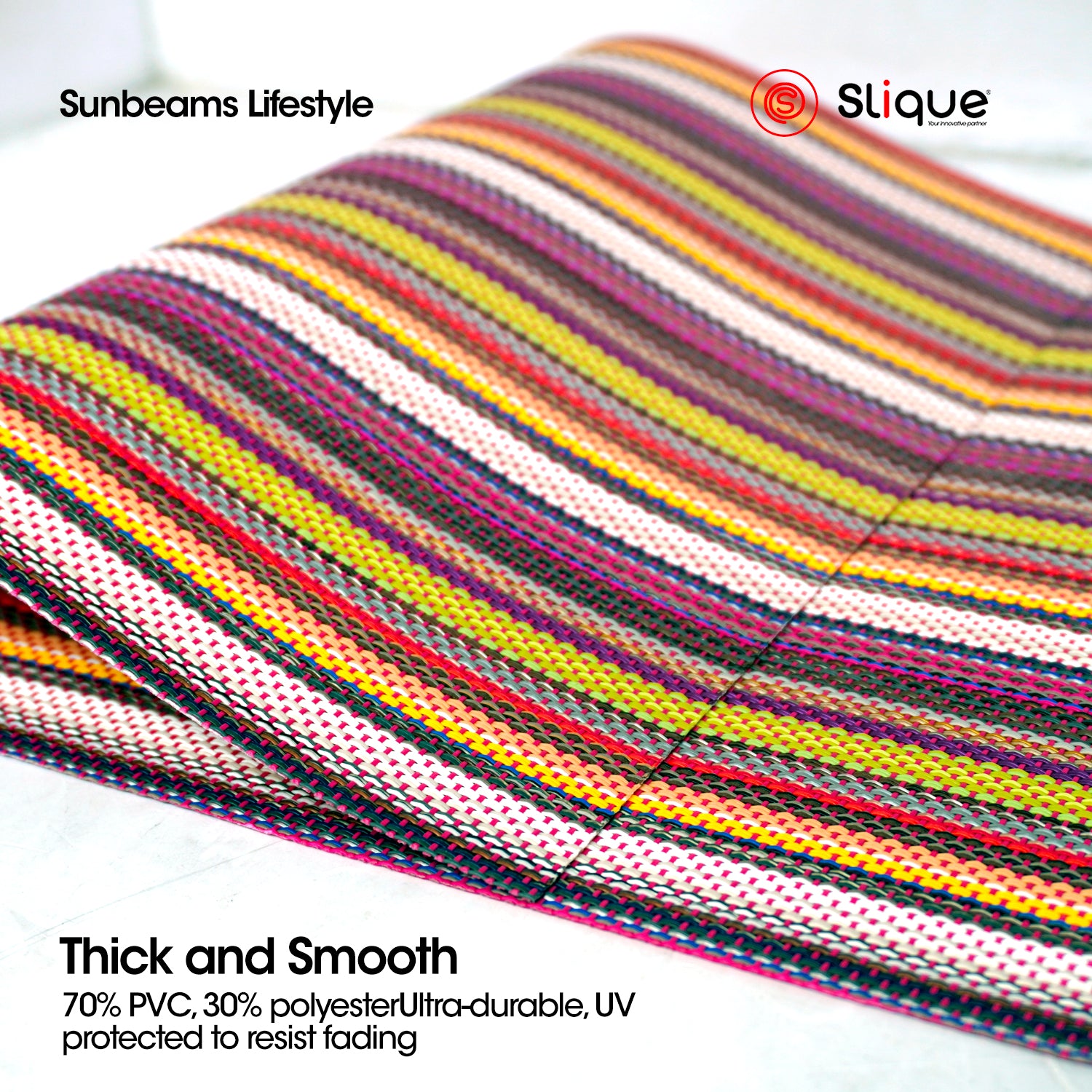 Slique Placemat PVC Woven Dining Table Mat 45x30cm