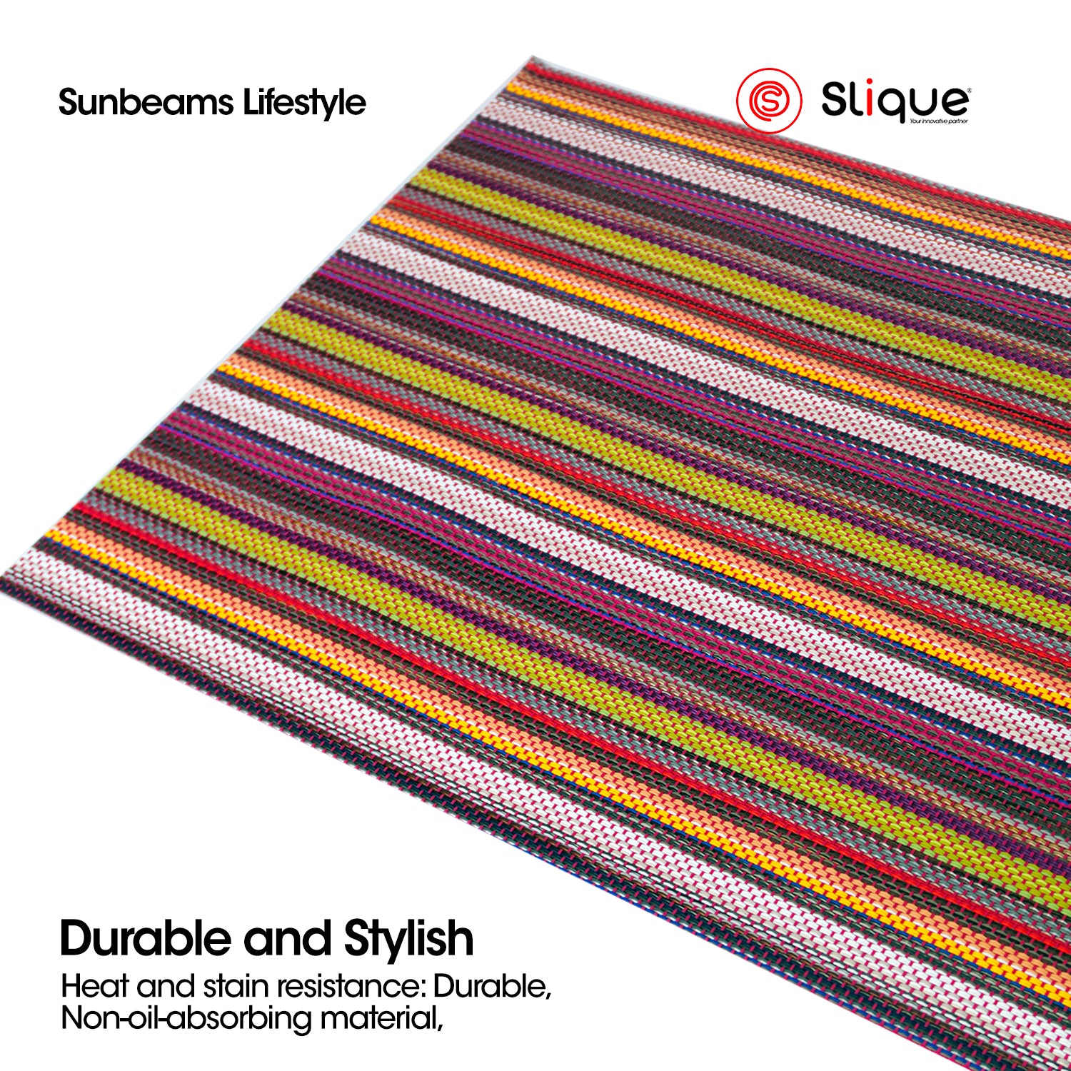 Slique Placemat PVC Woven Dining Table Mat 45x30cm