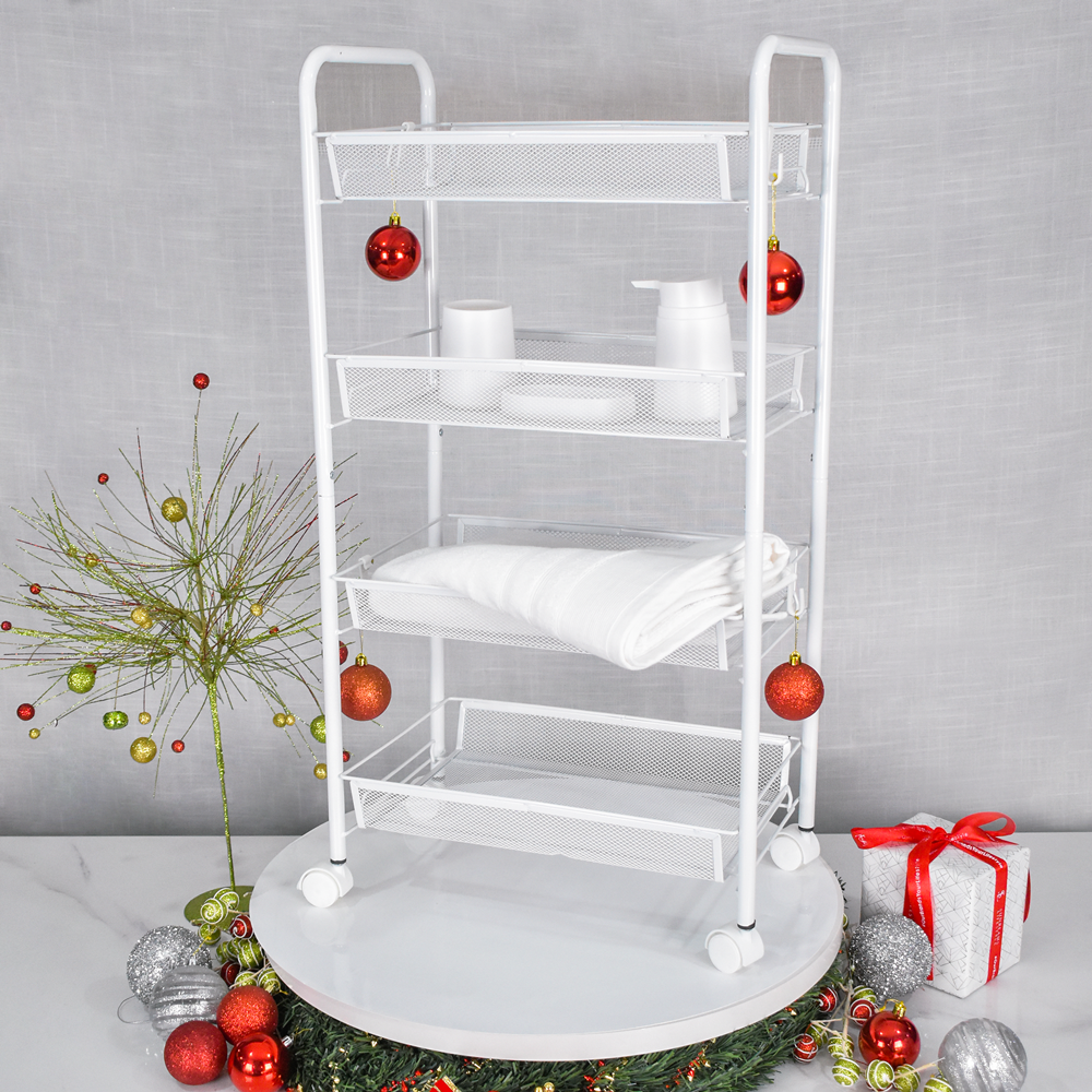 SUNBEAMS LIFESTYLE Trolley cart & Bathroom Accessories w/ Towel | Christmas Bundles