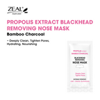 ZEAL Premium Nose Mask Skin Care Propolis Extract & Bamboo Charcoal Uproots Black Heads  Pack of 8