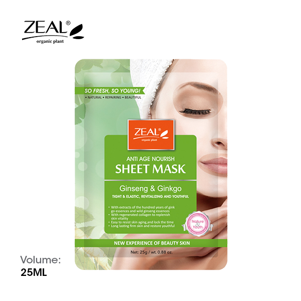 ZEAL Premium Sheet Mask Skin Care 25ml
